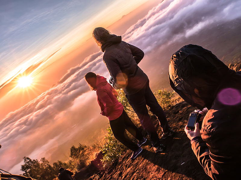 batur volcano